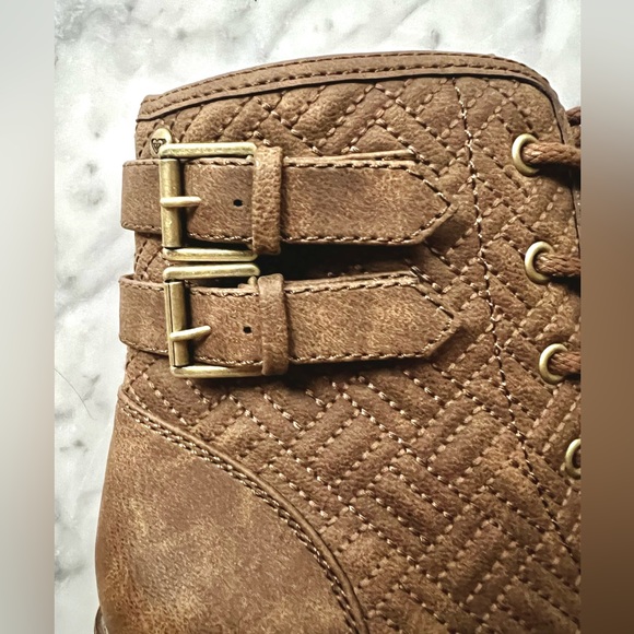 Roxy Womens Vargas Low Brown Buckle Cuban Heel Boots, Size 6, NEW - Picture 7 of 14